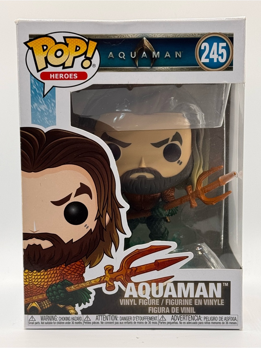 NWT Funko Pop Heroes Aquaman Arthur Curry (245)